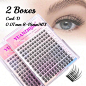 Wholesale 2/5/10/20Boxes 144PCS Long-Lasting Enlarged Double Eye Soft Faux Mink Grafting Skin-Friendly Lash C/D Curl 8-16MM Mix Length 0.07mm Thickness DIY Clusters Segmented Eyelash Extensiones For Beauty Makeup Supplies | SHEIN USA