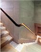 Amazing Handrail Design / Stairs. Detail of gravel needs adjustment though: 