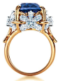 Tiffany & Co Schlumberger Flower ring with tanzanite and.... diamonds.@北坤人素材