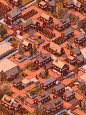 An isometric maze that serves as a pocket-sized adventure through a bustling farm landscpae