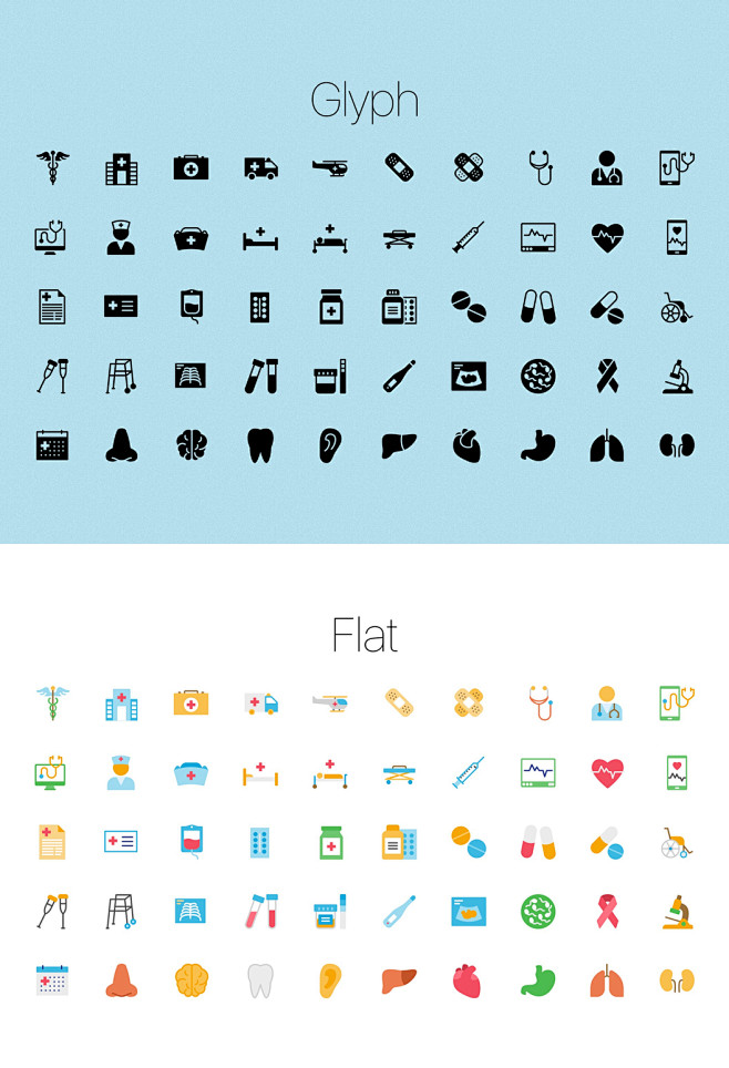 模库250手工制作的健康与医疗图标ui设计icon图标