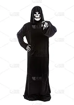 骷髅死神指向前方