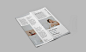双折页设计展示贴图模版 US letter bi-fold leaflet #064 :  
