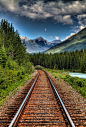 山区铁路，阿尔伯塔，加拿大