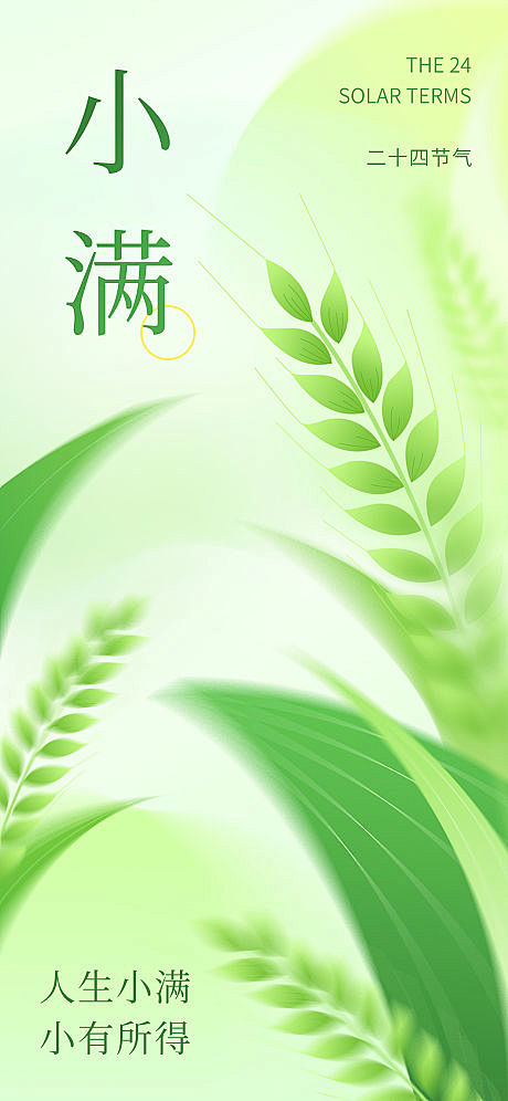 小满节气海报-源文件