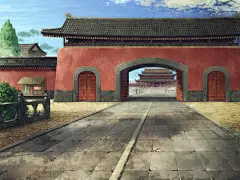 皇宫宫门口