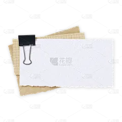 特效系列写实撕纸燕尾夹便利贴元素