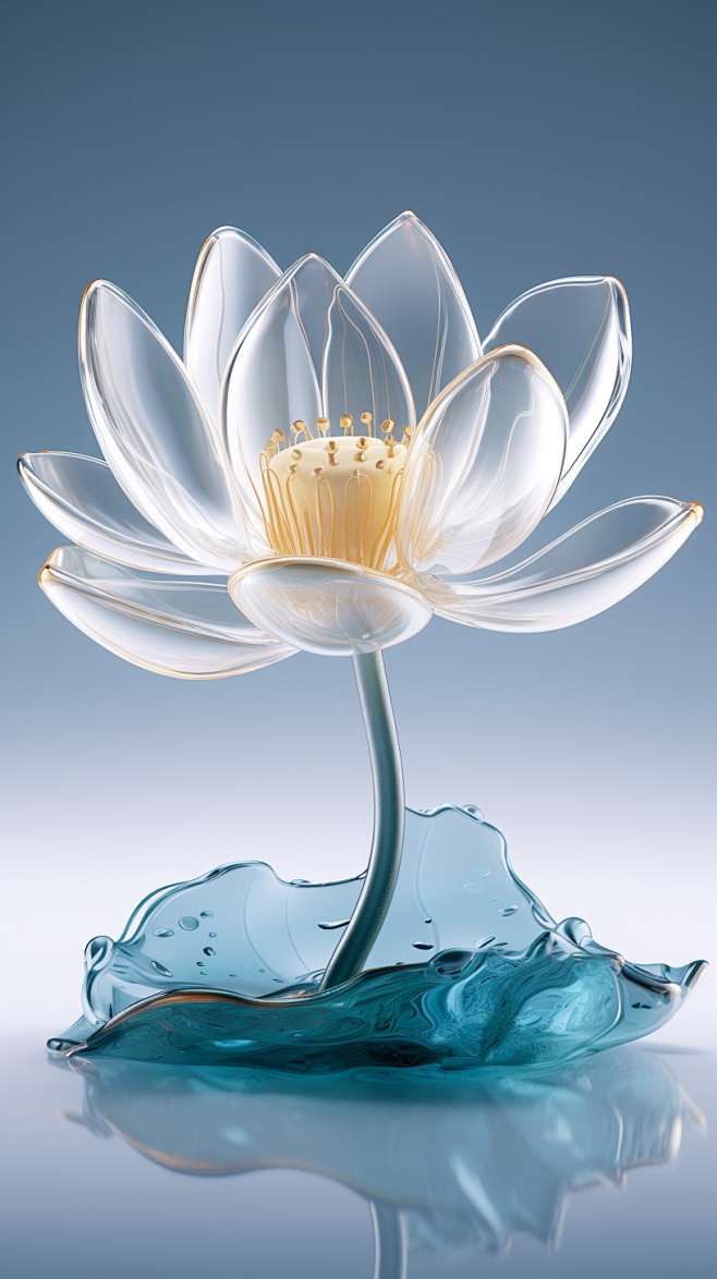 transparent lotus, g...