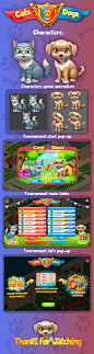 cartoon Character cute funny game gameUI Mobile app Tournament UI UI/UX