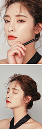 3CE SUPER SLIM PEN EYE LINER : 컬러는 선명하게, 눈꼬리는 날렵하게!  붓펜 라이너로 엣지있게 라인 그리기