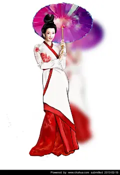 路过烟雨的插画画廊展厅