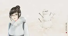 守望先锋 周美灵 同人图 插画 壁纸 | 苟……不对 你想堆个雪人吗 | 半次元-第一中文COS绘画小说社区