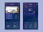 Smart Home UI stats design cards home smart ux ui mobile app betraydan