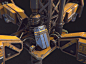 Automated Mining Drill, Matteo Mingozzi : Huge automated drilling machine!