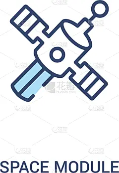 登月舱,计算机图标,概念,线条,极简构图,两个物体,太空交通工具,太空船,直的,技术