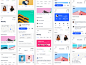 Facebook App_11 login dashboard，app，date facebook music dashboard design kane kane-d icon line ux ue blue ui app