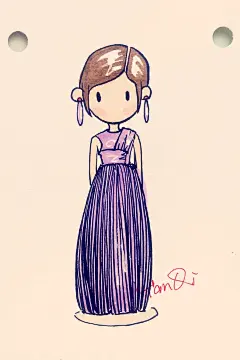 Fashion diary 手账简笔画 
#手绘##简笔画##时尚插画# 
工具:马克笔 樱花针管笔 
By: 岩启Mango 
曾用名：Yanqi