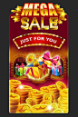 Graphic design of promotional screen for online casinos. http://artforgame.com/: 