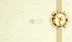 蝴蝶结,黄金,缎带,礼物,贺卡,新的,水平画幅,情人节,绘画插图
