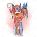 中国风武旦戏曲人物意贴纸