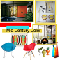 "Mid Century Modern Color" by the-kwas on Polyvore
