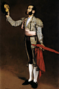 爱德华马奈创作穿斗牛士服装系列的油画作品高清大图《致敬斗牛士》