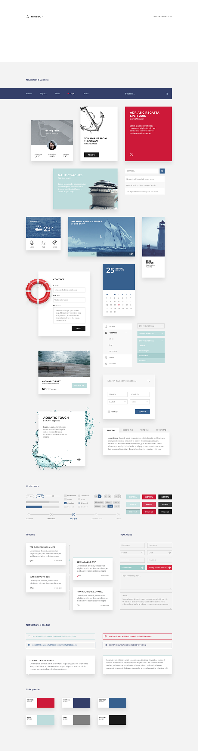 Harbor ui kit all el...