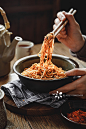 中国传统小吃美食宜宾燃面图片素材