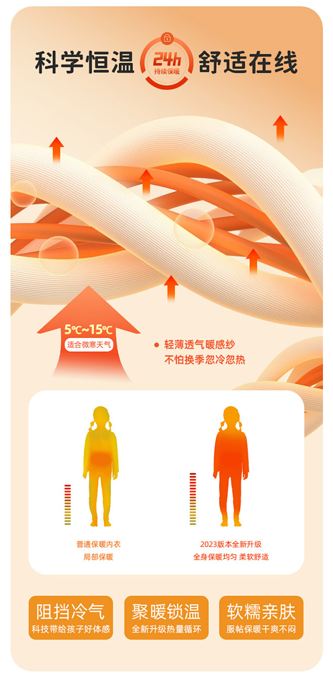 儿童内衣套装无痕女童秋衣秋裤男女中大童加...