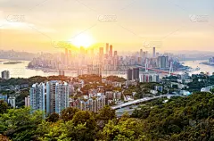 重庆,都市风光,水,水平画幅,夜晚,无人,户外,都市风景,现代,长江