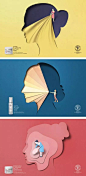【视觉】来点创意的海报设计（剪纸风格） : 多重剪纸风格设计
