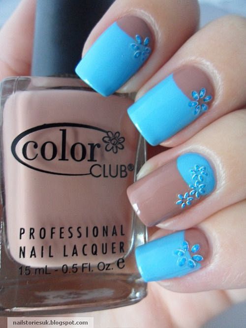 nails Flowery Half M...