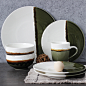 森澜家居 陶瓷碗碟套装 美式乡村盘子碗2人创意家用个性日式餐具-淘宝网