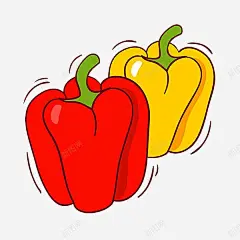 手绘辣椒 平面电商 创意素材