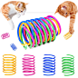 Grantop 20 Stück Katze Spielzeug, Buntes kreatives Kunststoff Spiralfedern Spirale,Spielzeug Spiralfedern Neuheit Haustiere Spielzeug Bunte Spiralfedern Spring Spirale für Katze : Amazon.de: Haustier