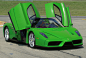 Ferrari Enzo...  A green million dollar car!