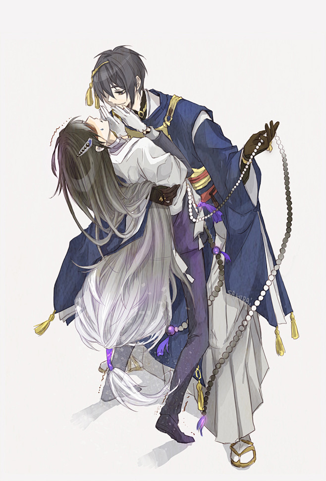*数珠丸恒次*三日月宗近 #刀剣乱舞# pixiv id=55942326