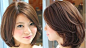 最新日系女生流行发型 2014个性短发圆脸适合显瘦