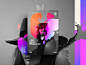 –No Ident Response. gradient photoshop illustrator freelance branding color illustration poster design