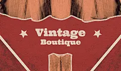 Retro Star Element Clothing Store Introduction Propaganda Business Card