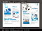 简洁清新蓝色医疗器械产品宣传单页图片