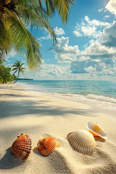 漂亮的海洋贝壳图片