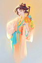 人物色彩速涂 | 捕捉瞬间的灵动之美 宝子们，今天来和大家分享我超爱的人物色彩速涂！ #人物色彩速涂 #绘画日常 #色彩艺术 - 小红书