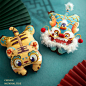 Chinese Style Tiger & Dragon Chest Bag DIY Embroidery Kit Finished Available Unique Gifts Tutorial Video - Etsy