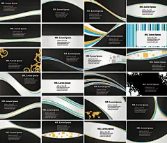 商务风格名片底纹矢量素材_PS家园网