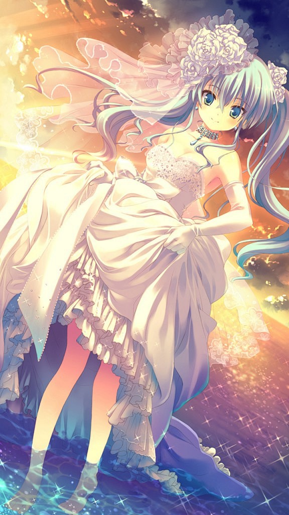 微笑娘开心微笑动漫女孩
