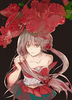 元宵节快乐  山茶花