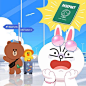 Cony is so clumsy! And Sally is already ready to say goodbye to her #passport #forgotpassport #travelling #travel #conytravelling #airport #whattodo #clumsy #sweetcony #lovelyconyandbrown #cony #brown #linecony #linebrown #lineconyandbrown #linesally #lin