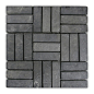 CNK Tile - Weave Stone Mosaic Tile, Gray - Usage: