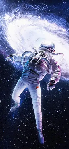 手机壁纸—孤独的宇航员